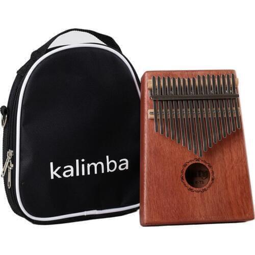 GECKO 17 Keys Kalimba Mbira Acacia Mahogany African Thumb Piano Keyboard Instrument Tuning Hammer+manual+sticker+cleaning Cloth