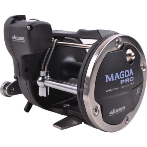 Okuma Fishing Reel Magda Bait Casting Reel Ma-45dx Right Hand drum Reel Cable Winder Fishing Round Count Reel Sea Fishing Wheel