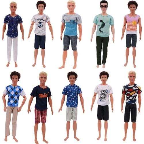 Ken The Boyfriend Handmade Outfit Set Clothes+Pants For Ken Doll Accessories Play House Kids Toys