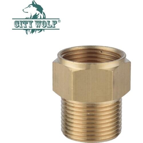City Wolf High Pressure Washer Brass Adaptor Gun and Hose Joint M22 to 14/15mm Car Wash Accessory