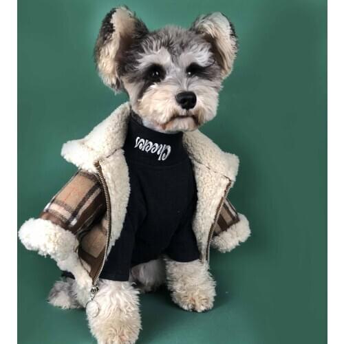 New Chic Berber Fleece Dog Winter Pet Dog Super Warm Clothes For Dogs Coat Jacket Cotton Ropa Perro French Bulldog Clothing