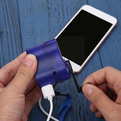 New Charger USB Charging Emergency Hand Crank Power Mobile Portable Survival Dynamo Camping Multifunctional Outdoor Tools P T2U4