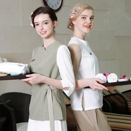 2020 New Arrivals Tattoos Artist Work Clothes Fashion Cosmetologist Uniform Beauty Salon SPA Workwear 2pcs Set Free Shipping