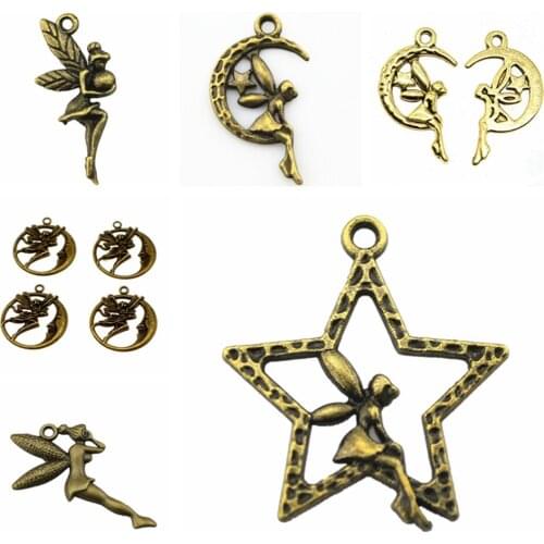 Wecharms bulk charms for jewelry making kit pendant diy jewelry accessories Listen Angel Charms