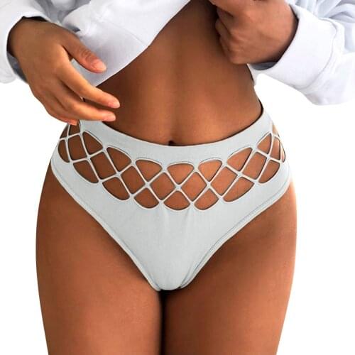 Sexy Hollow Out Lingerie Europe Seamless Sexy Panties Women Elasticity Underwear Temptation Low Waist G String Thongs Underpants