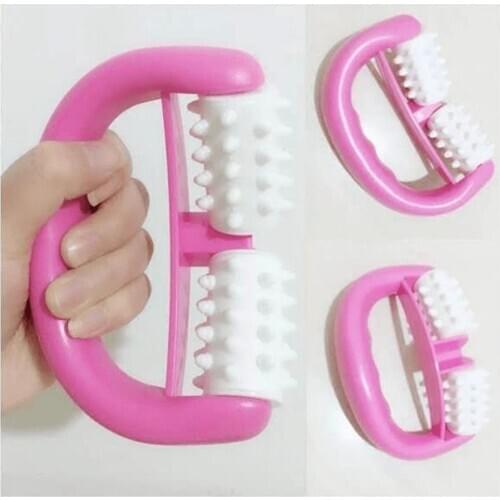 Thin Arm Leg Chin Silicone Massager Body Facial Anti Cellulite Ageing Therapy Push Roller Massage Brush Fat Massage Wheel Tool
