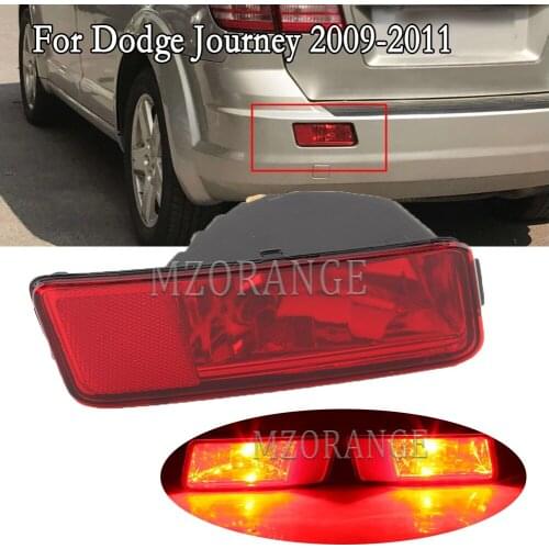 MZORANGE Rear Bumper Light For Dodge Journey 2009 2010 2011 Reflector Tail Stop Braking Warning Lights Car Accessories