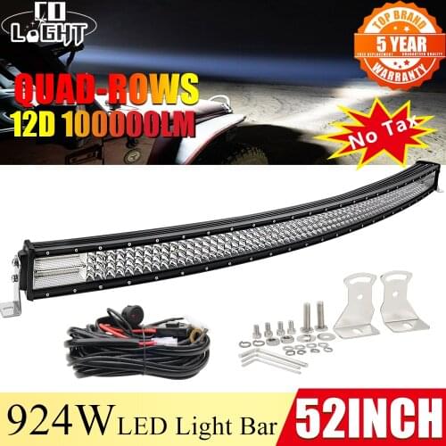 CO LIGHT 52" 12D LED Light Bar 100000LM 4-Rows Combo Beam Offroad 4x4 Led Bar Driving Work Light for Niva Truck ATV 4WD 12V 24V