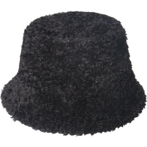 Unisex Windproof Travel Fishing Fisherman Flat Top Hat Men Women Winter Thicken Warm Lamb Wool Cashmere Knit Bucket Cap R79