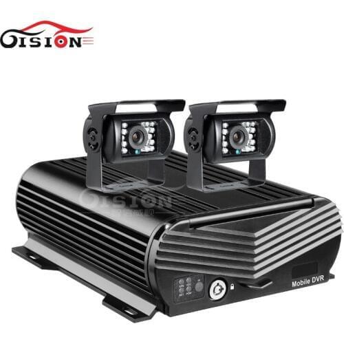 2PCS 1080P Rear View AHD Dvr Camera +Wifi GPS HDD 4CH Hard Disk Video Recorder Car Dvr For Bus Forkit Truck 2TB 256G SD Storage