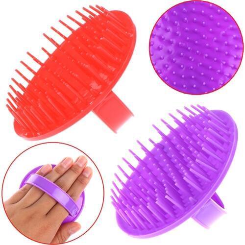 1PCS Round Plastic Washing Hair Massager Combs Scalp Shower Body Beard Shampoo Brush Hair Styling Tools 2styles