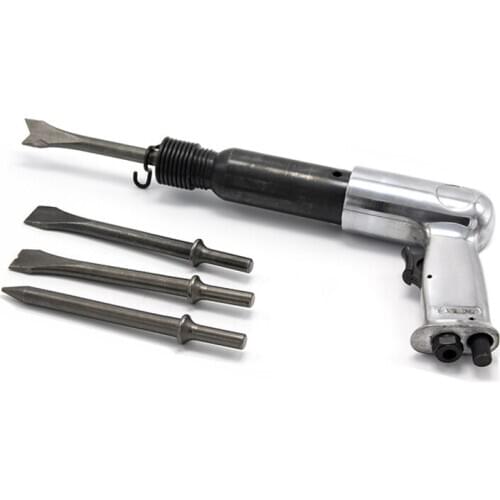 190 Air Shovel Pneumatic Chisel Rust Remover Wind Pick Brake Pad Derust Tools With 5 Head Carton Package