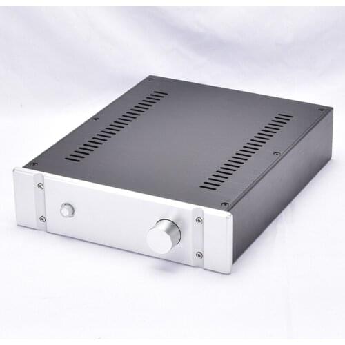 260*70*311MM DIY Box 2607B All Aluminum Amplifier Chassis Case Preamplifier Chassis Amp Enclosure Housing with Louvers