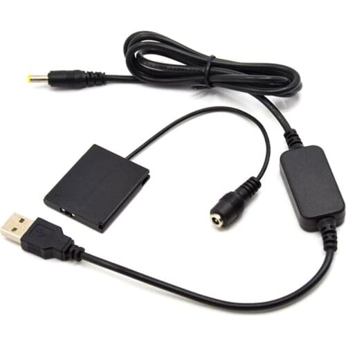 5 V USB Cable Adapter + DR-90 DC Coupler NB-11L NB11L dummy battery for Canon IXUS125HS 240HS A2400 A3400 A4000 cameras