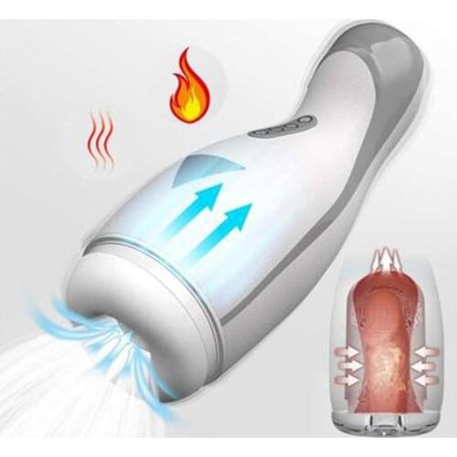 Automatic Oral Sex Toys For Men Penis Trainer Male Stimulator Masturbator Delay Ejaculation Stimulate Glans Vibration Massager