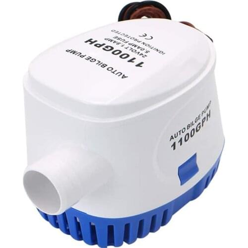 Automatic Submersible Boat Bilge Water Pump 12v 1100gph Auto with Float Switch (Blue - Automatic) Automatic boat bilge pump
