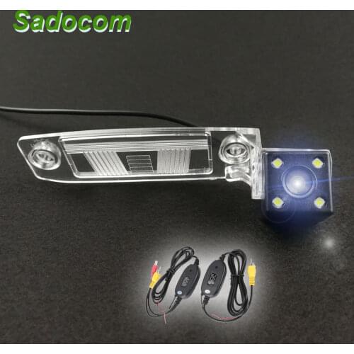 Car CCD 4 LED Night Vision Vehicle Backup Rear View Camera Parking Assistance Waterproof For Kia Sportage SL Sportage R K3 2012