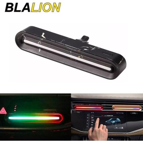 1/2 Pcs USB Sound Control Rhythm Light Car Diffuser Vent Clip Air Freshener LED Atmosphere Lamp Aromatherapy Car Decorative Lamp