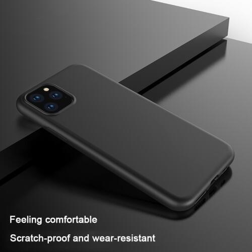 Phone Case For iPhone 12 Pro Mini XR XS Max Silicone Shockproof Black Matte Phone Cover for iPhone 12 11 Pro Max X Slim Case