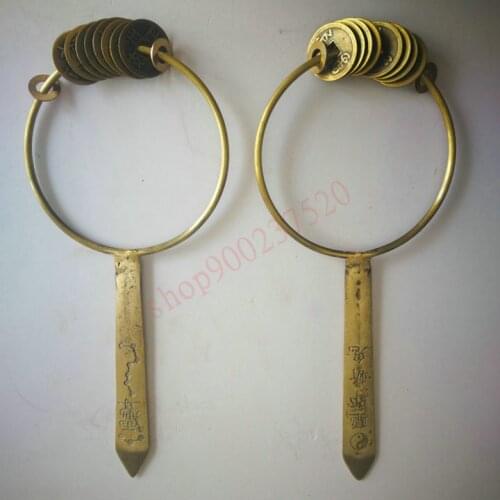 Pure brass Shidao, daoshidao, Taoist magic ware, seven star Shidao, exquisite Taoist handicraft