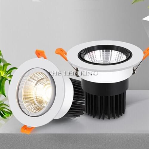 Hot Sale 9W 12W 15W LED Downlight Dimmable Warm White Nature White Pure White Recessed LED Lamp Spot Light AC85-265V