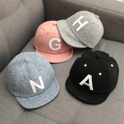 Cotton Baby Letter Cap Baby Kids Boy Adjustable Baseball Caps Boys Girl Hats Children Hip Hop Sun Hat