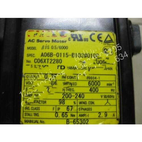 USED 100% TESTED A06B-0115-B103#0100 Servo MOTOR A06B-0115-B103#0100