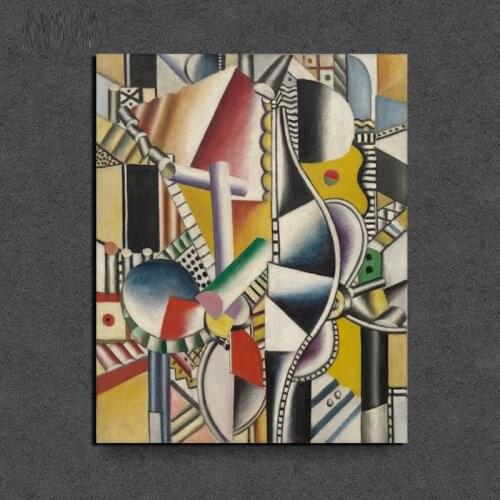 Fernand Legor Propellers Canvas Painting Print Living Room Home Decoration Artwork Modern Wall Art Oil Painting Posters Pictures