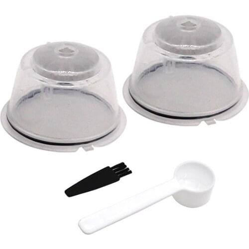 Solid Color Coffee Capsule Set Mini Plastic Reusable Coffee Filter Coffee Spoon Coffee Tools Accessories
