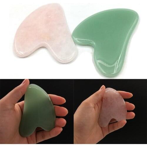 Natural Jade Gua sha Stone Board Massager Quartz Guasha Plate Jade Scraper Tools For Face Neck Back Body Pressure Therapy