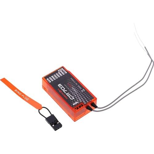 CM703 DSM2 DSMX 7CH 2.4GHz Receiver w/ PWM PPM & Dual 13.5cm Antennas