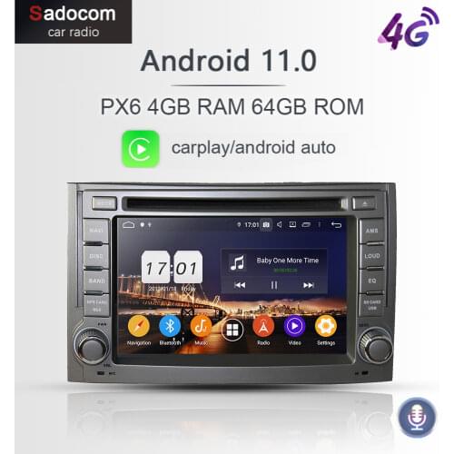 PX6 DSP IPS 2 din Android 10.0 8Core 64GB+4G Car DVD Player GPS Glonass Navi autoradio car radio 5.0 For Hyundai H1 2011 2012