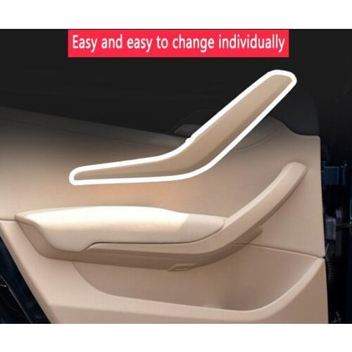 Left Right Car Interior Inner Door Handles for BMW X1 E84 2010-2016 Inner Door Panel Handle Bar Pull Trim Cover Auto Accessories