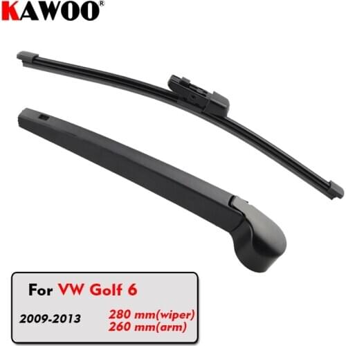 KAWOO Car Rear Wiper Blade Blades Back Window Wipers Arm For Volkswagen VW Golf 6 Hatchback (2009-2013) 280mm Car Accessories