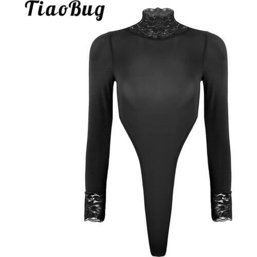 TiaoBug Women's Lace Bodysuit