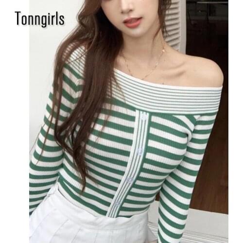 Женские пуловеры с открытыми плечами Tonngirls China At AliExpress