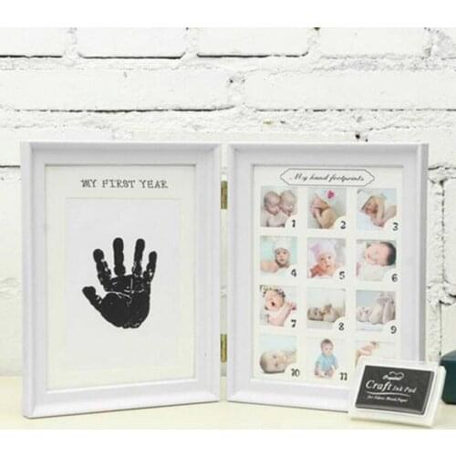 Creative DIY 0-12 Month Baby "MY FIRST YEAR" Pictures Souvenirs Commemorate Kids Growing Memory Gift Display Plastic Photo Frame