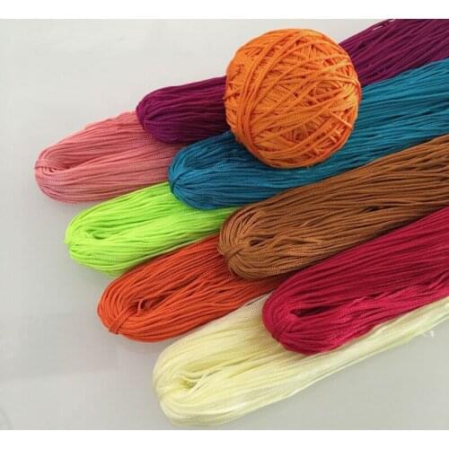 Upgraded Version of Hollow Thread Ice Silk Bright Silk Thread Hand-woven Circle Hook Doll Line 50g Yarn Crochet Threads Knitting