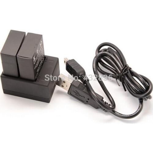 2* AHDBT-301 AHDBT 301 AHDBT301/201 1600mAh Camera Replacement Battery + Charger For Go Pro Hero 3+ hero 3 go pro accessories