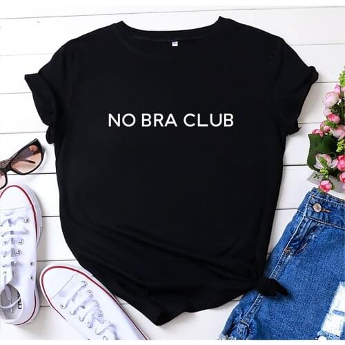 2021 Summer T-shirt Plus Size Womens T-shirt No Bra Club Print Shirt O-neck Short Sleeve Tshirt Cotton Women Aesthetic Tee Top