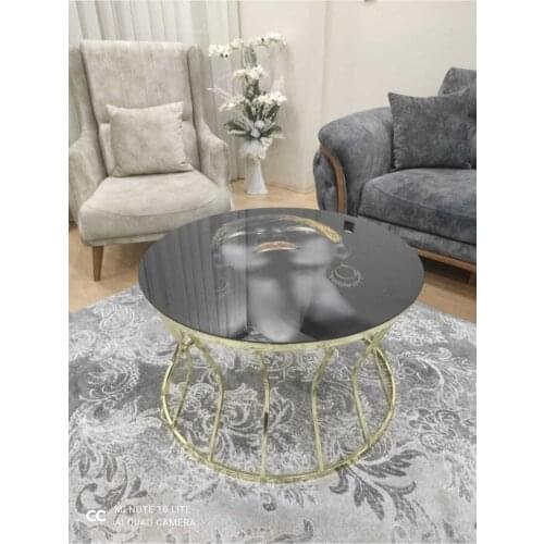 Gold Hourglass Mid Coffee table arab Girl Patterned Unbreakable Glass журнальный столик mesa auxiliar table basse de salon
