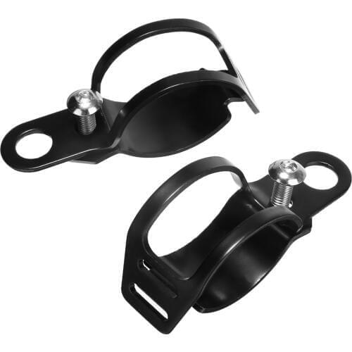 For Honda For Yamaha 1Pair Black Motorcycle Turn Signal Lamp 33-43mm Fork Clamp Metal Mount Bracket Headlight Holder Treyues