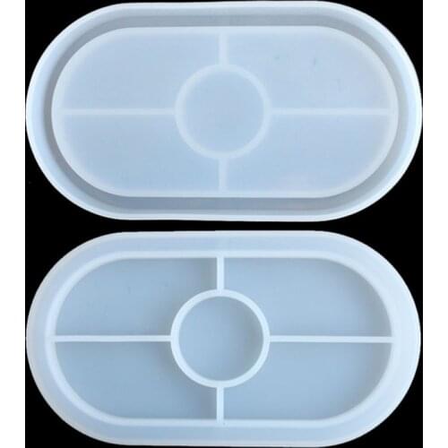 Oval silicone mold jewelry tray mold decoration craft DIY resin mold