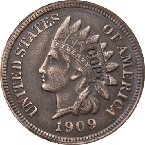 1909 Indian head cents coin copy FREE SHIPPING
