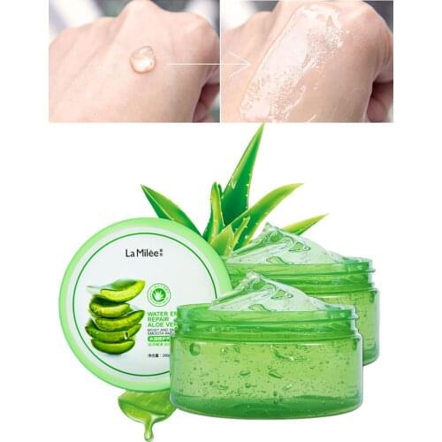 200g LAMILEE Natural aloe vera Smooth Gel Acne Treatment Face Cream for Hydrating Moist Repair After Sun 01