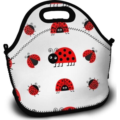 2020 New Lunch Bag Ladybug Ladybird Funny Baby Insect Insulation Cold Thermal Convenient Leisure Bag