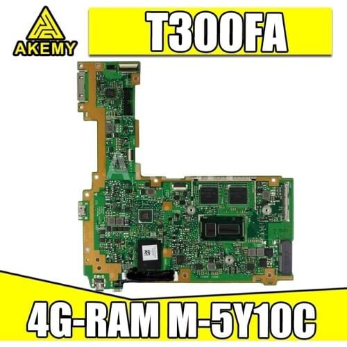 90MB0530-R00030 Laptop Motherboard For ASUS T300FA T300F Laptop Motherboard 64G-SSD 4G-RAM M-5Y10C 100% Tested Free Shipping