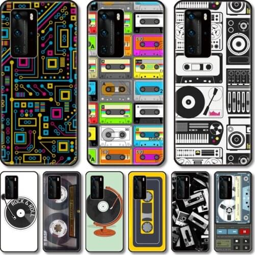 Tapes old vedio Phone Case For Huawei P 40 30 20 10 9 8 Lite E Pro Plus black cell shell