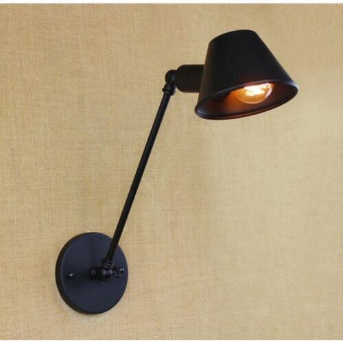 Retro Loft Style Decorative Edison Wall Sconce Bedside Wall Lamp Iron Industrial Vintage Wall Light Fixtures For Home Lighting