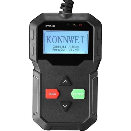 OBD Diagnostic Tool Car Code Reader KONNWEI KW590 Automotive OBD2 Scanner Support Multi-Brands Cars languages